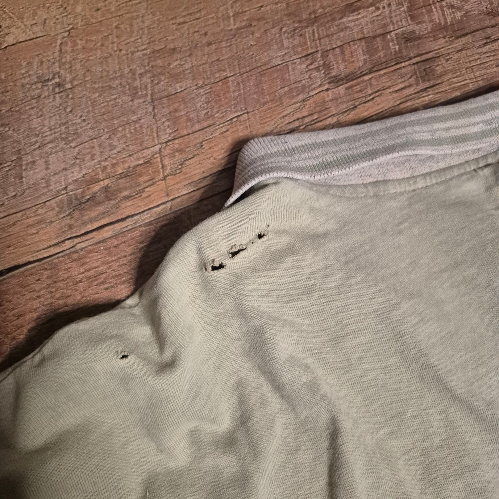 Vintage Billabong Polo Shirt Full Zip Mens XL Sage Green Retro Surf Skate Sport - Picture 10 of 10